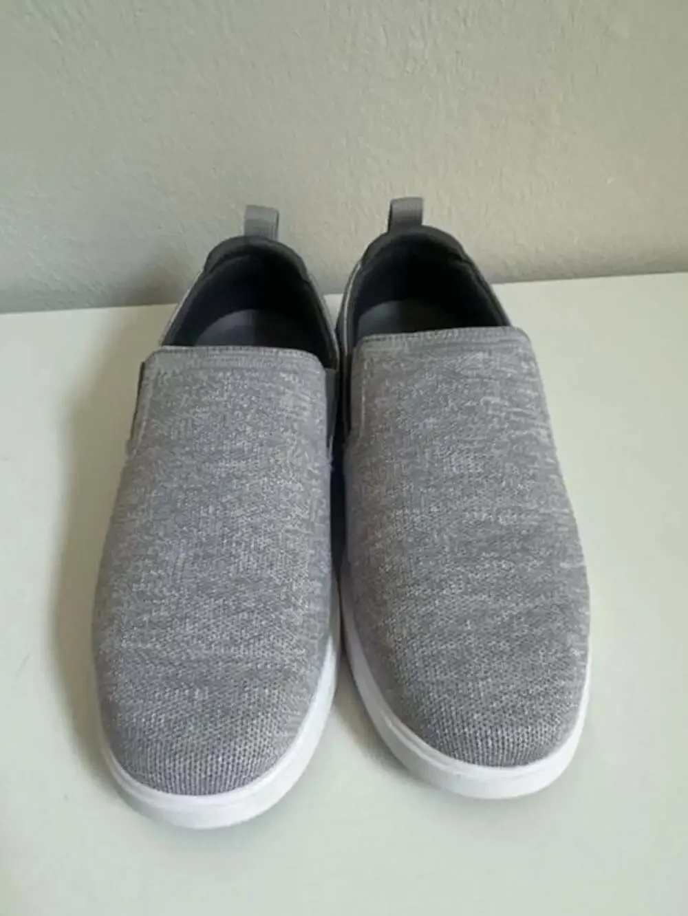 TravisMathew The Daily Knit Grey golf Slip-On Sneakers-10